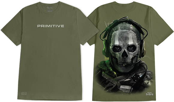 Primitive Ghost T-Shirt - Size: SMALL Military