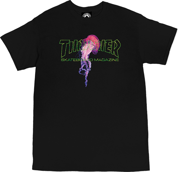 Thrasher Atlantic Drift T-Shirt - Size: LARGE Black