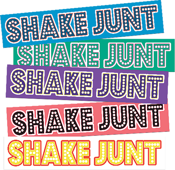 Shake Junt 10/Pk Assorted  Stretch Pastel Sticker Pack