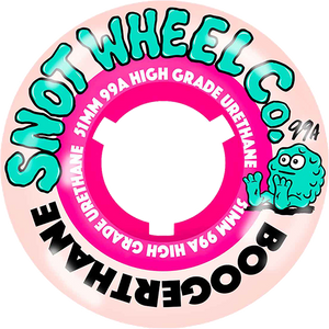 Snot Boogerthane Team 51mm 99a Natural/Pink Skateboard Wheels (Set of 4)