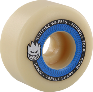 Spitfire F4 99a Tablet 54mm Natural/Blue Skateboard Wheels (Set of 4)