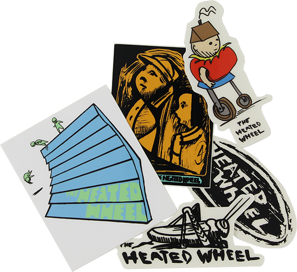 THE HEATED WHEEL 5/PK ASSORTED STICKER PACK #1