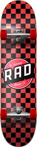 Rad Checker Complete Skateboard -7.75 Black/Red 