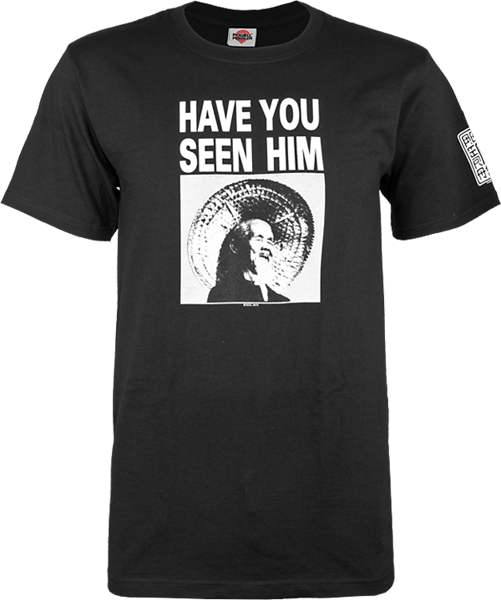 Powell Peralta Have You Seen Him T-Shirt - Size: SMALL Black