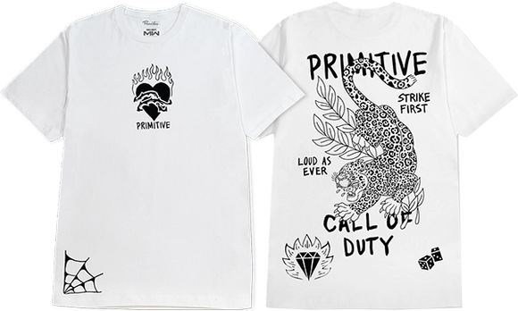 Primitive Task Force T-Shirt - Size: X-LARGE White