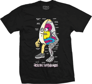 Heroin Anatomy Of An Egg T-Shirt - Size: SMALL Black