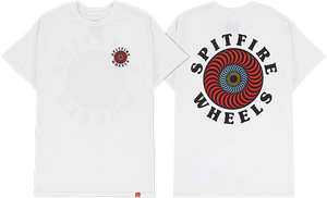 Spitfire OG Classic Fill T-Shirt - Size: SMALL White/Red/Multi