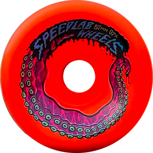 Speedlab Octo 57mm 97a Red Skateboard Wheels (Set of 4)