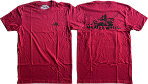 The Heated Wheel Grasshopper T-Shirt - Size: MEDIUM Wine Red