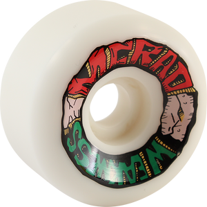 Speedlab Mcrad Weakness 60mm 101a White Skateboard Wheels (Set of 4)