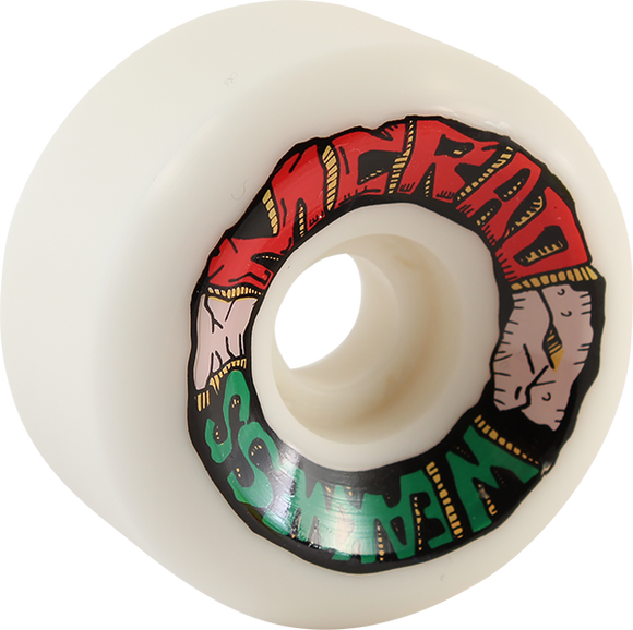 Speedlab Mcrad Weakness 60mm 101a White Skateboard Wheels (Set of 4)