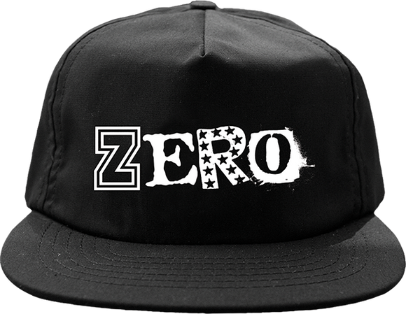 Zero Legacy Ransom Skate Skate HAT - Adjustable Black/White  