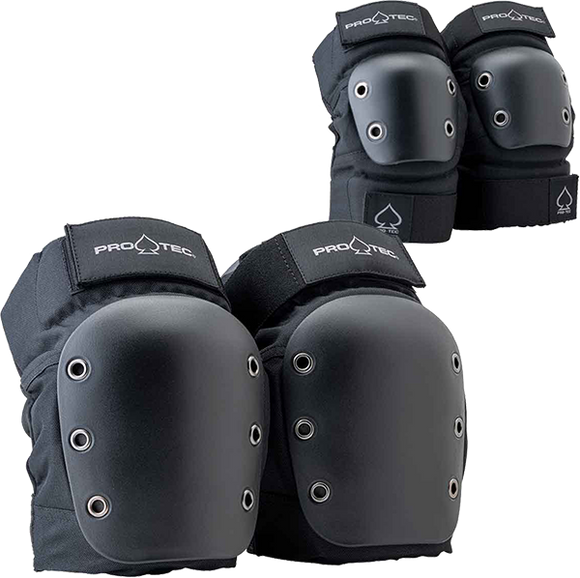 Protec Knee/Elbow Open Back Combo Set M-Black 