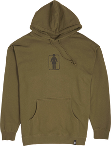 Girl Heritage Unboxed Hooded Sweatshirt - MEDIUM Army Green