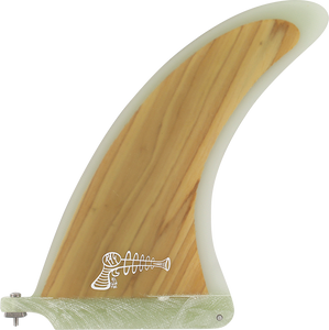 Ray Gun Fiberglass/Wood Center Fin 8.0" Natural