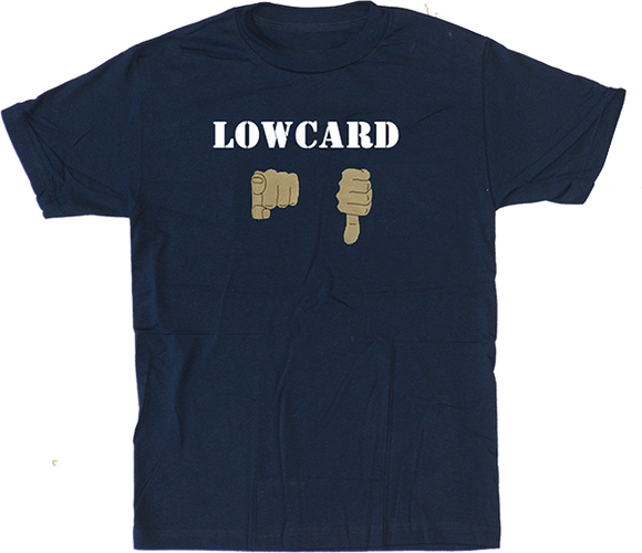 Lowcard You Suck T-Shirt - Size: X-LARGE Navy