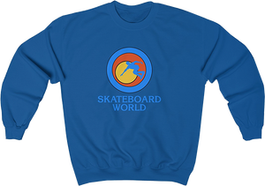 45rpm Skateboard World Crew Sweatshirt - X-LARGE Blue