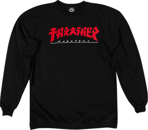 Thrasher Godzilla Crew Sweatshirt - MEDIUM Black/Red