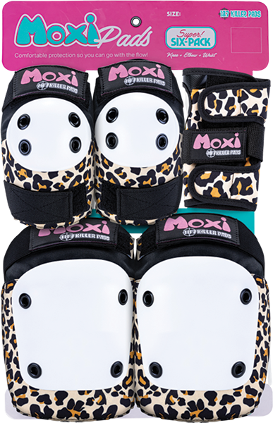 187 6-Pack Pad Set Xs-Moxi Leopard 