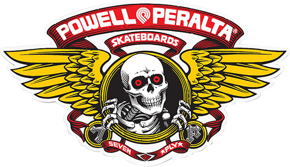 Powell Peralta Winged Ripper Og Oval Decal Red