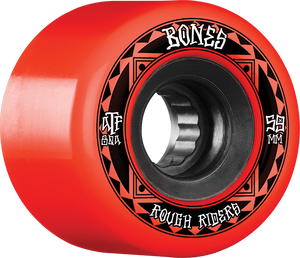 Bones Wheels ATF Rough Rider Runners 59mm 80a Red/Black Skateboard Wheels (Set of 4)