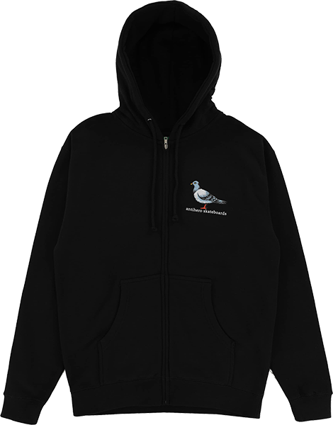 Antihero Lil Pigeon Zip Hooded Sweatshirt - SMALL Black/Multi/Color