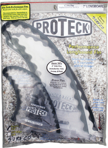 Proteck Pwr-Flex Combo Fcs 7.0+4.0 Clear/Black Surfboard FIN 