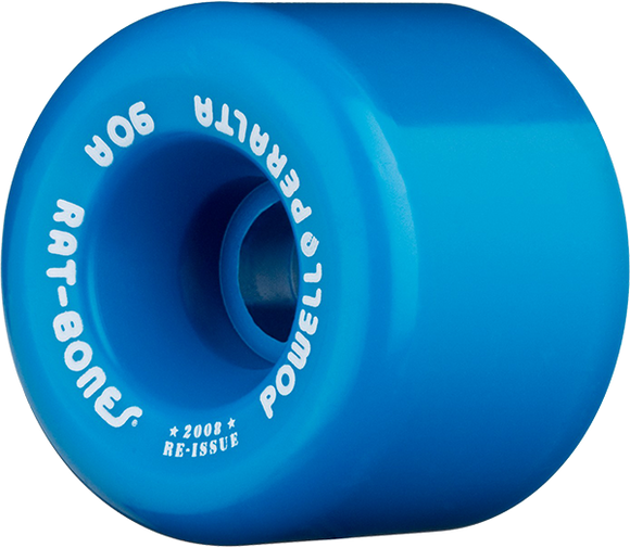 Powell Peralta Rat Bones Wheels 60mm 90a Blue Skateboard Wheels (Set of 4)