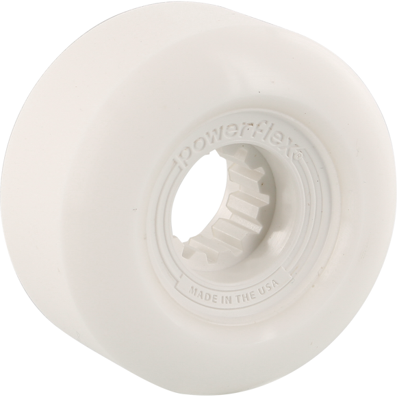 Powerflex Gumball 54mm 83b White Skateboard Wheels (Set of 4)