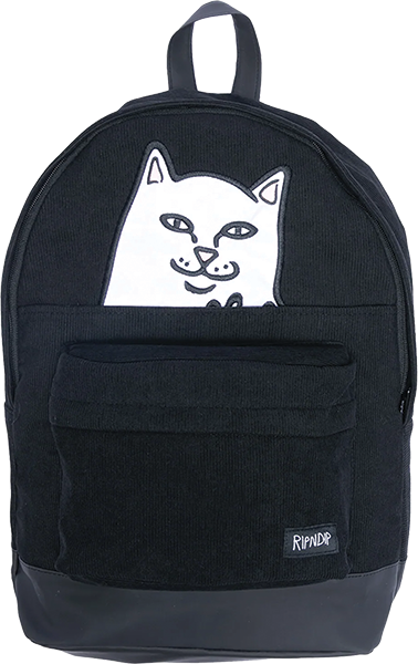 Rip N Dip Lord Nermal Corduroy Backpack Black