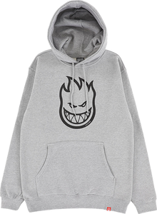 Spitfire Bighead Hooded Sweatshirt - MEDIUM Heather Grey/Black