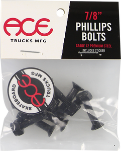 Ace 7/8" Phillips Hardware Set Black