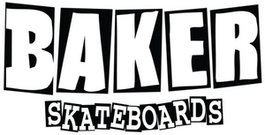 Baker Brand Logo Md Decal Black/White 4x8.5"