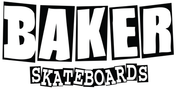 Baker Brand Logo Md Decal Black/White 4x8.5