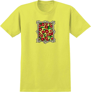 Krooked Flower Frame T-Shirt - Size: SMALL Cornsilk Yellow