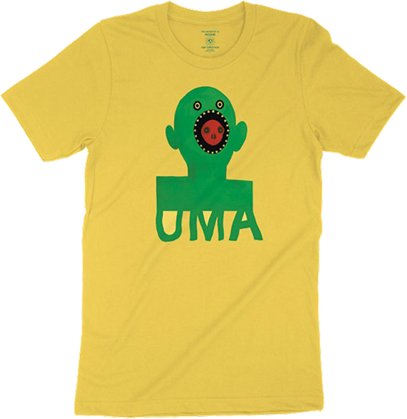 Uma Mouthface T-Shirt - Size: X-LARGE Yellow