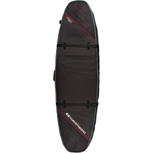 Ocean and Earth - Quad Coffin Shortboard Cover 7'6" Black/Red/Grey