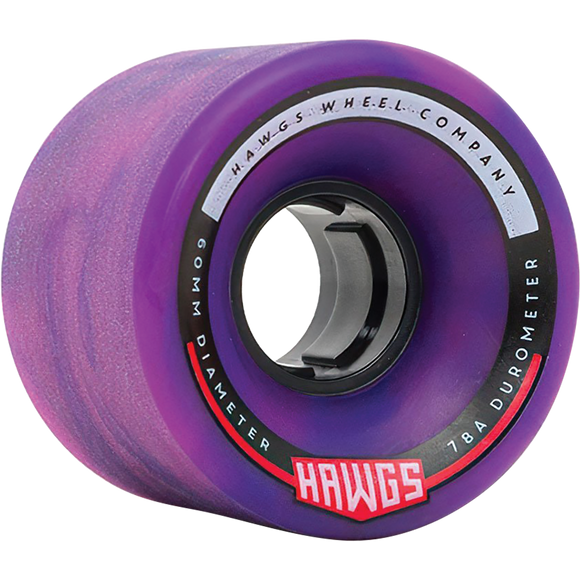 Hawgs Chubby Hawg 60mm 78a Purple/Pink Skateboard Wheels (Set of 4)