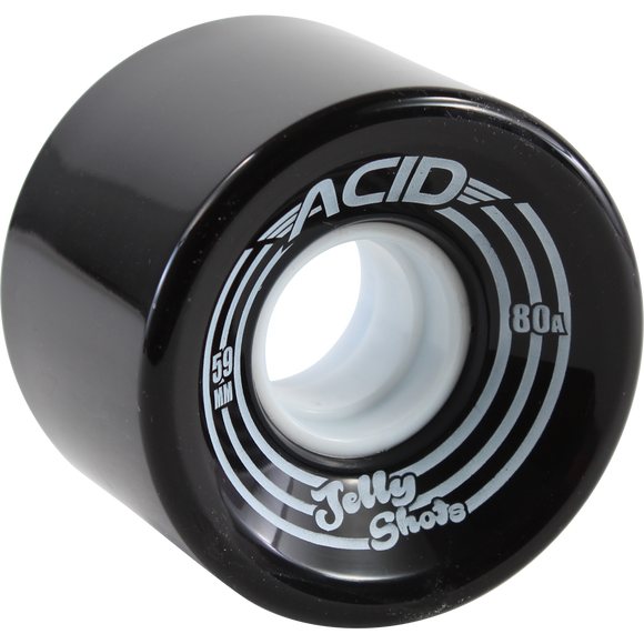 Acid Jelly Shots 59mm 82a Black Skateboard Wheels (Set of 4)