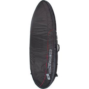 Ocean and Earth - Double Wide Shortboard Cover 6'0" - Black/Red/Grey