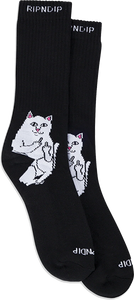 Rip N Dip Lord Nermal Crew Sock Black Heather 