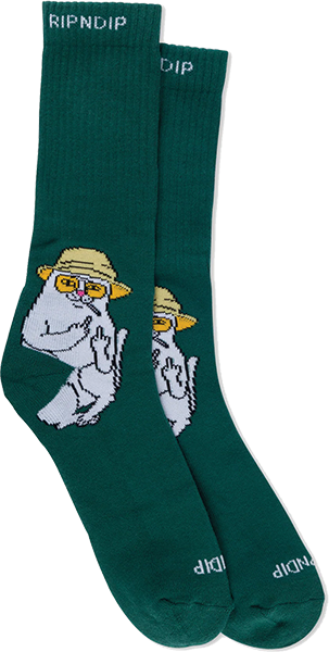 Rip N Dip Nermal S Thompson Crew Sock Hunter Green 