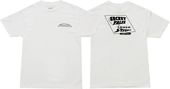 Deathwish Secret Tales T-Shirt - Size: MEDIUM White