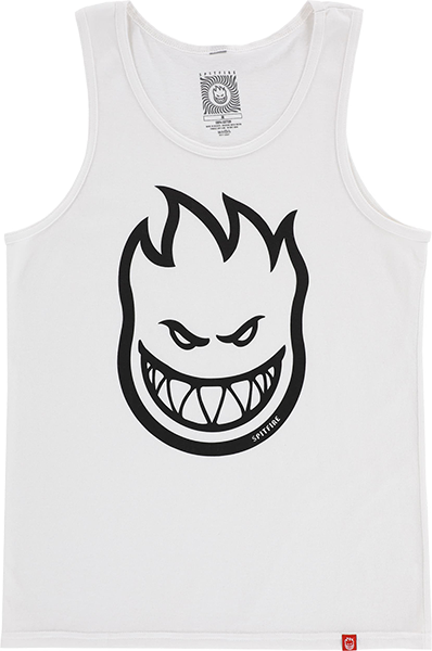 Spitfire Bighead Tank Top Size: LARGE White/Black