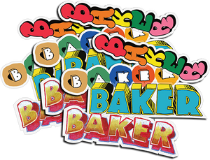 Baker 12/Pk Assorted  Sp23 Sticker Pk