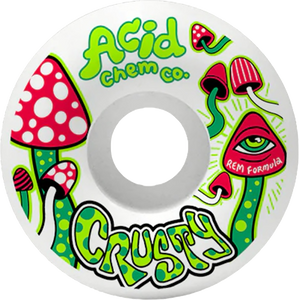 Acid Weissmann Rem Santa Cruz 57mm 99a White Skateboard Wheels (Set of 4)