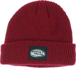 The Heated Wheel Oval BEANIE Burgundy