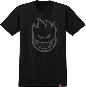 Spitfire Bighead T-Shirt - Size: MEDIUM Black/Grey