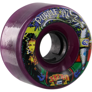 Satori Goo Ball Purple Haze 62mm 78a Clear Purple Longboard Wheels (Set of 4)