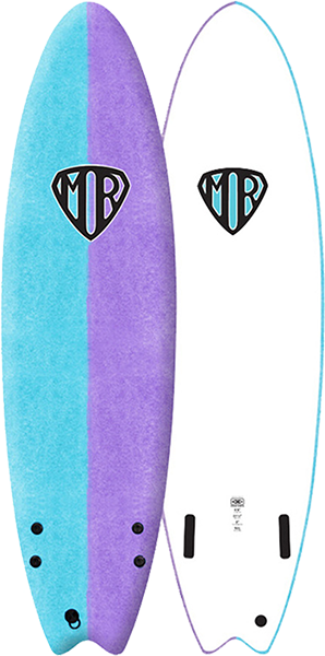 Ocean and Earth Ezi-Rider Softboard Mr Twin 6'6